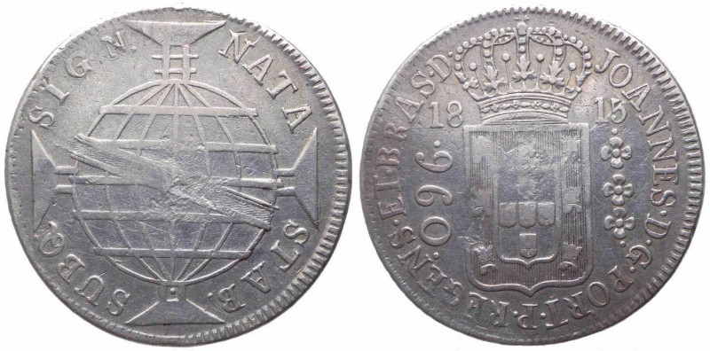 Brasile - Re Giovanni VI (1802-1822) 960 Reis 1915 - Ag - KM# 307
n.a.

 Ship...