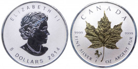 Canada - Elisabetta II - 5 dollari 2014 (1 Oncia) - "Maple Leaf" - Ag
n.a.

 Worldwide shipping