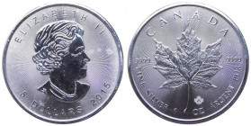 Canada - Elisabetta II (dal 1952) 5 Dollari (1 Oncia) 2015 serie foglia d'acero - KM#187 - Ag
FDC

 Worldwide shipping