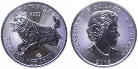 Canada - Regina Elisabetta II (1953-2021) 5 Dollario (1 Oncia) 2018 - "Lupo grigio" - Ag - UC# 276
FS

 Worldwide shipping