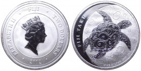 Figi - Regina Elisabetta II (1969-2019) 2 Dollari (1 Oncia) 2012 - "Tartaruga delle Figi - Taku" - Ag - KM# 151
FS

 Worldwide shipping