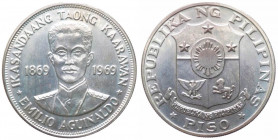 Filippine - Repubblica (dal 1946) 1 Piso 1969 - "100° anniversario della nascita di Emilio Aguinaldo" - Ag - KM# 201
n.a.

 Worldwide shipping