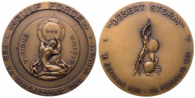 Italia, medaglia per l'operazione "Desert Storm", opus Lorioli, 1991; Ae - gr. 58.73 - Ø mm50
FDC

 Worldwide shipping