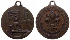 Medaglia emessa nel 1956 commemorativa del IX Raduno Nazionale degli artiglieri svolto tra il 10 e il 12 Novembre 1956 - AE - con appiccagnolo - gr. 1...
