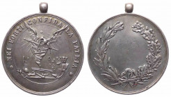 Italia, medaglia premio per competizione sportiva "NEI FORTI CONFIDA LA PATRIA", fine XIX secolo/primi del XX secolo; Ag - gr. 11,43 - Ø mm32
BB

 ...