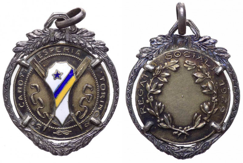 Italia, Torino, medaglia "Società Canottieri Esperia", per la Regata Sociale 192...