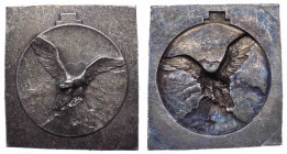 Italia, prova di stampa di medaglietta portativa, raffigurante un'aquila su una roccia; Ae argentato - gr. 7,42 - Ø mm34x37
n.a.

 Shipping only in...