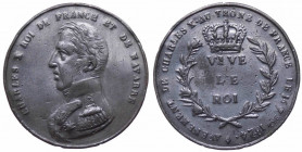 Francia, Carlo X (1824-1830), medaglia per l'incoronazione, 1824; Pb - gr. 6,77 - Ø mm35
BB

 Shipping only in Italy