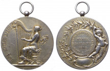 Francia, medaglia premio per competizione musicale, raffigurante l'allegoria della Musica, 1896, opus Rivet; Ag - gr. 63,91 - Ø mm50
SPL

 Shipping...