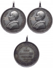 Leone XIII (Vincenzo Gioacchino Pecci) 1878-1903 medaglia emessa nel 1893 per il Giubileo con iscrizione disposta su 4 righe - Mod. 208 - Ag - con app...