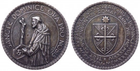 Pio XI (Achille Ratti) 1922-1939 medaglia emessa nel 1934 per il 200° anniversario della canonizzazione di S. Domenico avvenuta il 13 luglio 1234 - R ...