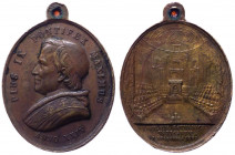 Pio IX (Giovanni Maria Mastai Ferretti) 1846-1878 medaglia straordinaria commemorativa della seduta del Concilio Ecumenico dell' 8 Dicembre 1869 - AE ...