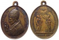 Pio IX (Giovanni Maria Mastai Ferretti) 1846-1878 medaglia coniata nel 1867 a ricordo del 18° centenario del Martirio dei SS. Apostoli Pietro e Paolo ...
