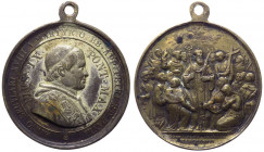 Pio IX (Giovanni Maria Mastai Ferretti) 1846-1878 medaglia emessa nel 1867 commemorativa della canonizzazione di 19 sacerdoti e religiosi di vari Ordi...