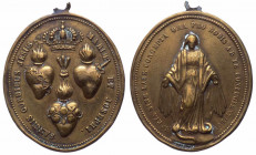 Francia, medaglietta devozionale per i Sacri Cuori di Maria, Gesù e Giuseppe; XIX-XX secolo; Ae - gr. 15,70 - Ø mm33x37
BB

 Shipping only in Italy...