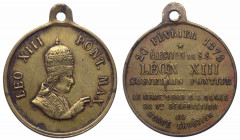 Francia, medaglietta devozionale a nome di Leone XIII (1878-1903) per l'elezione al Pontificato: Ae - gr. 3,87 - Ø mm23
qSPL

 Shipping only in Ita...