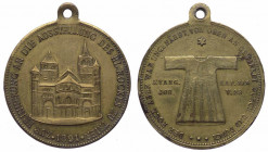 Germania, medaglia per il pellegrinaggio alla Roccia Sacra di Treviri, 1891; Ae - gr. 7,26 - Ø mm27
SPL

 Shipping only in Italy