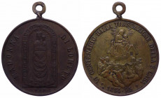 Italia, medaglia devozionale comemorativa del VI centenario della traslazione della Santa Casa, 1894-1895; Ae dorato - gr. 5,54 - Ø mm26
SPL

 Ship...
