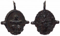 Italia, medaglietta devozionale con raffigurazione della Vergine, XVIII secolo circa; Ae, BB - gr. 0.91 - Ø mm17x21
BB

 Shipping only in Italy