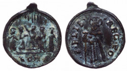 Italia, medaglietta devozionale con raffigurazione di cinque santi canonizzati, XVIII secolo circa; Ae, BB - gr. 1 - Ø mm15
BB

 Shipping only in I...