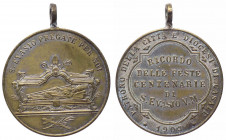 Italia, Casale, medaglietta devozionale per San Evasio; 1903; Ae argentato - gr. 5,89 - Ø mm26
SPL

 Shipping only in Italy