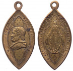 Italia, medaglietta devozionale a nome di Pio IX (1846-1878) con immagine dell'Immacolata - gr. 3,85 - Ø mm17x29
n.a.

 Shipping only in Italy