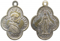Italia, medaglietta devozionale a nome di Leone XIII (1878-1903) con raffigurazione dell'Immacolata;Ae argentato - gr. 2,87 - Ø mm25x22
SPL

 Shipp...
