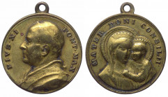 Italia, medaglietta devozionale a nome di Pio XI (1922-1939) con la Madre del Buon Consiglio; Ae - gr. 6,44 - Ø mm25
qSPL

 Shipping only in Italy