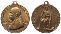 Italia, medaglia a nome di Pio XII (1939-1958) R/ VBI PETRVS IBI ECCLESIA; Ae - gr. 7,39 - Ø mm24
mSPL

 Shipping only in Italy