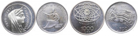 Repubblica Italiana - Monetazione in Lire (1946-2001) Lotto 2 monete: 1000 Lire 1970 "100° Roma Capitale" - Gig. 1 - Ag - Proof; 500 Lire "100° Unità ...