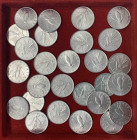 Repubblica italiana - Monetazione in lire (1946-2001) Lotto di 27 esemplari: 2 Lire "Ulivo" 1955 x8; 2 Lire "Ulivo" 1957 x4; 2 Lire "Ulivo" 1959 x15
...