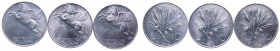 Repubblica italiana - Monetazione in lire (1946-2001) Lotto 3 esemplari: 10 Lire "Ulivo" 1948; 10 Lire "Ulivo" 1949; 10 Lire "Ulivo"1950
n.a.

 Shi...