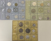 Repubblica Italiana - Monetazione in Lire (1946-2001) Lotto di 3 serie in confezione. Serie 1968: 500 Lire in Ag - 100 Lire - 50 Lire - 20 Lire - 10 L...