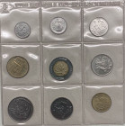 San Marino - Nuova Monetazione (dal 1972) Lotto di 3 serie in confezione composte da: 500 Lire in Ag; 100 Lire; 50 Lire; 20 Lire; 10 Lire; 5 lire; 2 L...