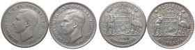 Australia - Re Giorgio VI (1937-1952) Lotto da 2 esemplari: 1 Fiorino 1946 - Ag; 1 Fiorino 1947 - Ag
n.a.

 Shipping only in Italy