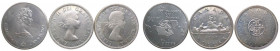 Canada - Elisabetta II (dal 1952) Lotto da 3 esemplari in Ag: 5 Dollari 1976; 1 Dollaro 1960; 1 Dollaro 1964
n.a.

 Worldwide shipping