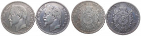 Francia - Imperatore Napoleone III (1852-1870) Lotto di 2 esemplari: 5 Franchi 1868 - Ag; 5 Franchi 1869 - Ag
n.a.

 Shipping only in Italy