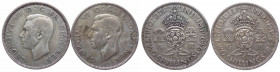 Gran Bretagna - Re Giorgio VI (1937-1952) Lotto da 2 esemplari: 1 Fiorino (2 Scellini) 1940 - Ag; 1 Fiorino (2 Scellini) 1942 - Ag
n.a.

 Shipping ...