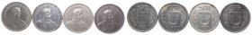 Svizzera - Confederazione Elvetica (dal 1850) Lotto da 4 esemplari: 5 Franchi 1931 - Ag; 5 Franchi 1932 - Ag; 5 Franchi 1933 - Ag; 5 Franchi 1935 - Ag...