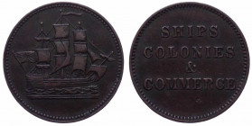 Canada, token "SHIPS COLONIES & COMMERCE", da 1/2 penny, 1830-1860; Ae; BB
BB

 Shipping only in Italy