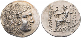 THRAKIEN ODESSOS
 AR-Tetradrachme (Alexandreier) 125-70 v. Chr., im Namen Alexanders III. Vs.: Kopf des Herakles mit Löwenskalp n. r., Rs.: Zeus aeto...