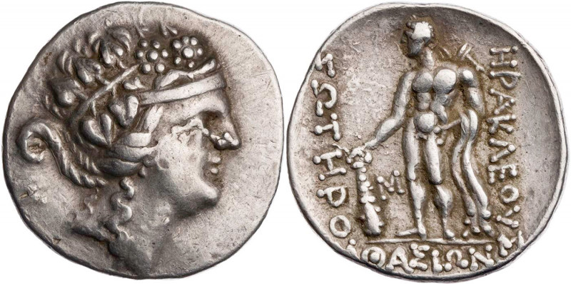 THRAKIEN THASOS
 AR-Tetradrachme 148-90/80 v. Chr. Vs.: Kopf des Dionysos mit E...