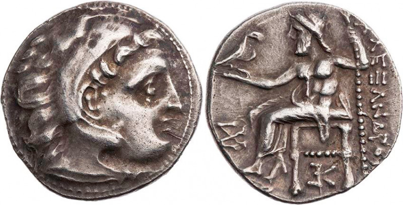 MAKEDONIEN, KÖNIGREICH
Alexander III., 336-323 v. Chr. AR-Drachme 319-310 v. Ch...