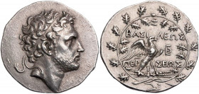MAKEDONIEN, KÖNIGREICH
Perseus, 179-168 v. Chr. AR-Tetradrachme (attischer Standard) 174-173 v. Chr., unter Zoilos Pella oder Amphipolis Vs.: Kopf mi...