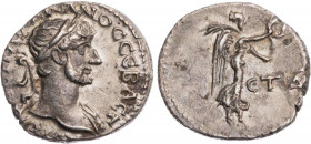 KAPPADOKIEN KAISAREIA / CAESAREA
Hadrianus, 117-138 n. Chr. AR-Hemidrachme 119/120 n. Chr. (= Jahr 4) Vs.: Büste mit drapierter linker Schulter und L...