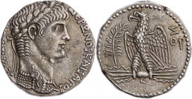 SYRIEN SELEUCIS ET PIERIA, ANTIOCHEIA AM ORONTES
Nero, 54-68 n. Chr. AR-Tetradrachme 60/61 n. Chr. (= Jahr 7 bzw. 109) Vs.: Kopf mit Ägis und Lorbeer...
