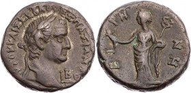 ÄGYPTEN ALEXANDRIA
Vespasianus, 69-79 n. Chr. BI-Tetradrachme 69/70 n. Chr. (= Jahr 2) Vs.: Kopf mit Lorbeerkranz n. r., rechts im Feld Jahresangabe,...