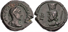ÄGYPTEN ALEXANDRIA
Maximinus I. Thrax, 235-238 n. Chr. BI-Tetradrachme 235/236 n. Chr. (= Jahr 2) Vs.: gepanzerte und drapierte Büste mit Lorbeerkran...