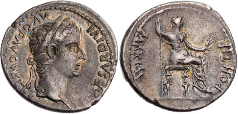 RÖMISCHE KAISERZEIT
Tiberius, 14-37 n. Chr. AR-Denar Lugdunum Vs.: TI CAESAR DI...