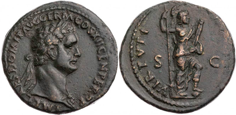 RÖMISCHE KAISERZEIT
Domitianus, 81-96 n. Chr. AE-As 86 n. Chr. Rom Vs.: IMP CAE...